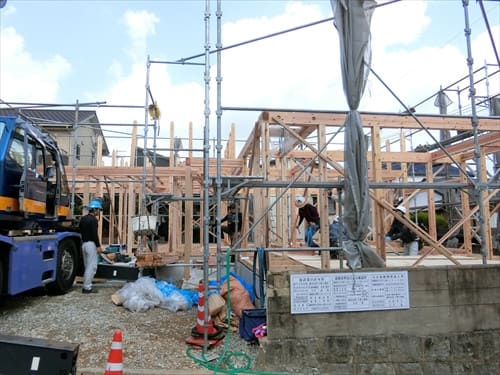 八幡の家　上棟